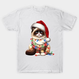 Christmas Birman Cat T-Shirt